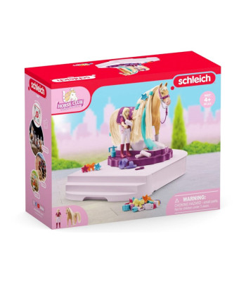 Schleich besisukanti žirgo priežiūros stotis Sofijos žirgo figūrėlė akc ZA6003