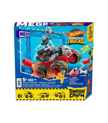 Hot Wheels Monster truck kasdiniai blokai 151ele automobilis + rampa ZA5996