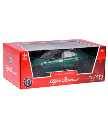 Alfa Romeo Giulia GTAm Quadrifoglio Licencijuotas žalias 1:18 modelis ZA5991