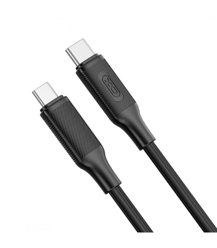 XO kabelis NB-Q265B PD USB-C - USB-C 1,0 m 60 W juodas