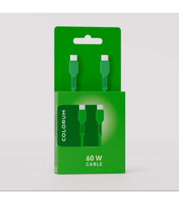 COLORUM kabelis USB-C - USB-C 1,8 m 3A CK60-CC-04 xGreen
