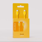 COLORUM kabelis USB-C - Lightning 1,8 m 2,4A CK12-CL-05 xYellow