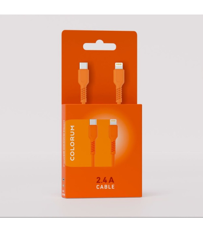 COLORUM kabelis USB-C- Lightning 1,8 m 2,4A CK12-CL-10 xOrange