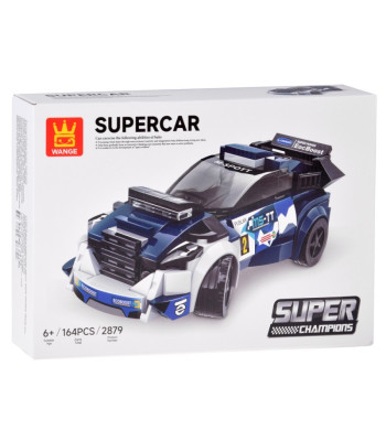 Techniniai kaladėlės Sportinis automobilis NAVY BLUE 164 dalių rinkinys + lipdukai ZA5745