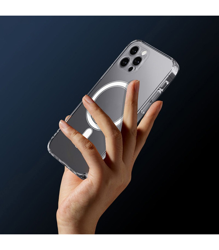 Anti Shock 1,5 mm Mag dėklas, skirtas Samsung Galaxy S25, skaidrus