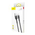 Baseus kabelis Cafule USB - microUSB 0,5 m 2,4A pilkai juodas