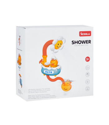 Vaikams skirtas vonios dušo žaislas – miela gėlytė – antis ZA5928