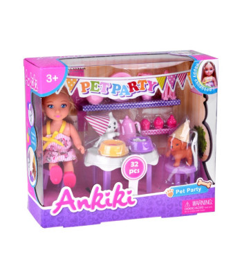 Ankiki Pet Party gimtadienio lėlė - 32 dalys ZA5757