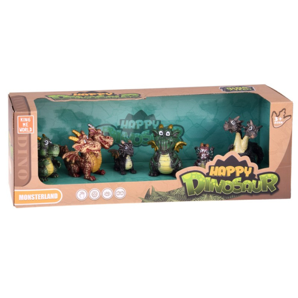 Pasakų drakono figūrėlių rinkinys, 6 dalys – magiškos būtybės ZA5883