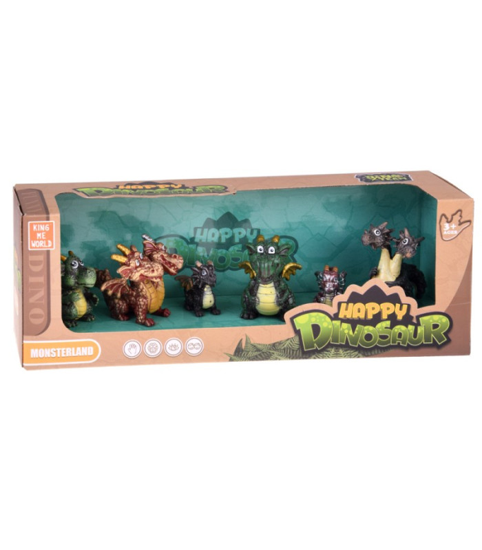 Pasakų drakono figūrėlių rinkinys, 6 dalys – magiškos būtybės ZA5883