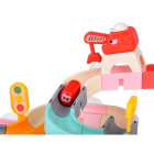 Vonios žaislų čiuožykla vandens mašinėlėms, 37 vnt., ZA5926