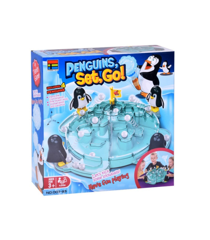 Arkadinis žaidimas „Penguins Go!“ – ledo gniūžčių mūšis GR0767
