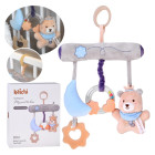 Lopšio pakabinamas žaislas su meškiuku ir kramtukais – dovana naujagimiui ZA5878