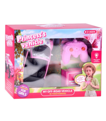Lėlių automobilis – rožinis transformuojamas nuotoliniu būdu valdomas automobilis su nuotolinio valdymo pultu mergaitėms ZA5908