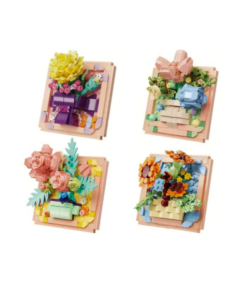 Techninių kaladėlių SERIJA: Nesėkmės kvėpavimas - GĖLĖS RĖMELYJE daugiau nei 200 detalių ZA5815