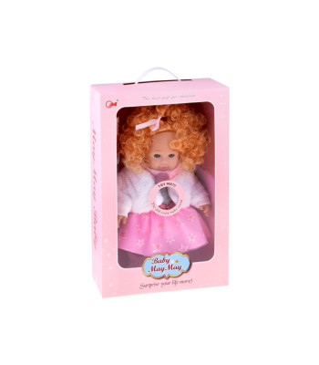 Interaktyvi lėlė ALICJA 32 cm su šviesiais plaukais - kalba ir plepa ZA5841