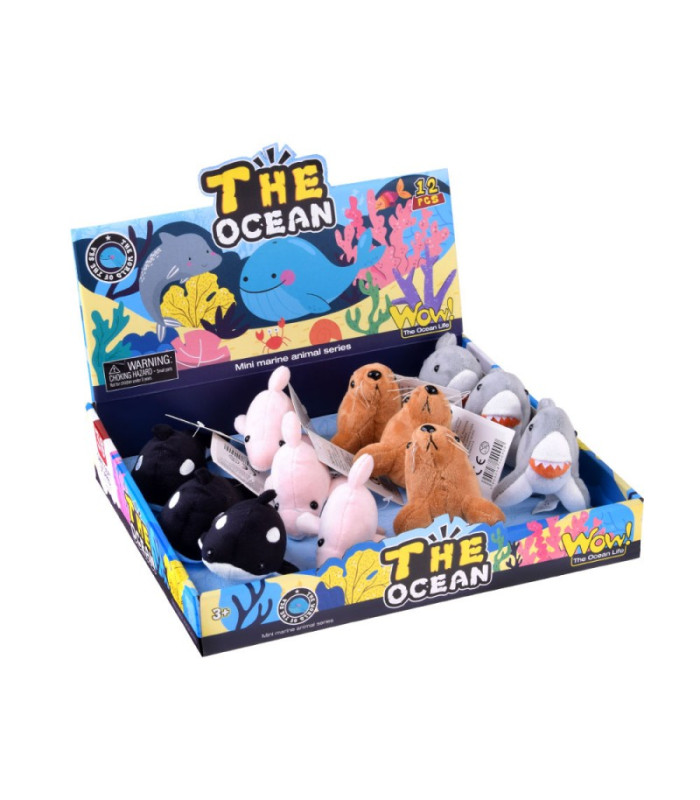 Pliušiniai vandenyno gyvūnai su cypteliu - ruonis, delfinas, žudikas banginis, ryklys ZA5779