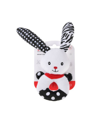 Kontrastingas barškutis kūdikiams su cypteliu, BUNNY ZA5778