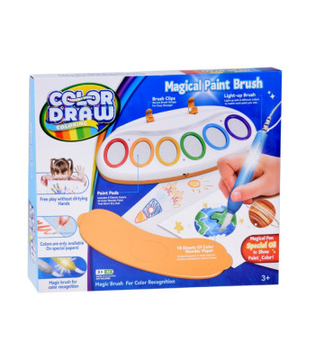 Spalvų piešimo LED stebuklingas vandens teptukas - šviesų dažymo rinkinys ZA5770