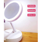 Kahesuunaline suurendav kosmeetikapeegel LED valgustusega MYFOLD