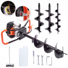 Maa puur 5,2 hj koos kolme puuri 150/200/250mm BOXER BX-122