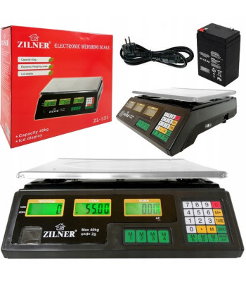 Kaalud hinna arvutamise funktsiooniga ja 6 LCD ekraaniga ZILNER ZL-131